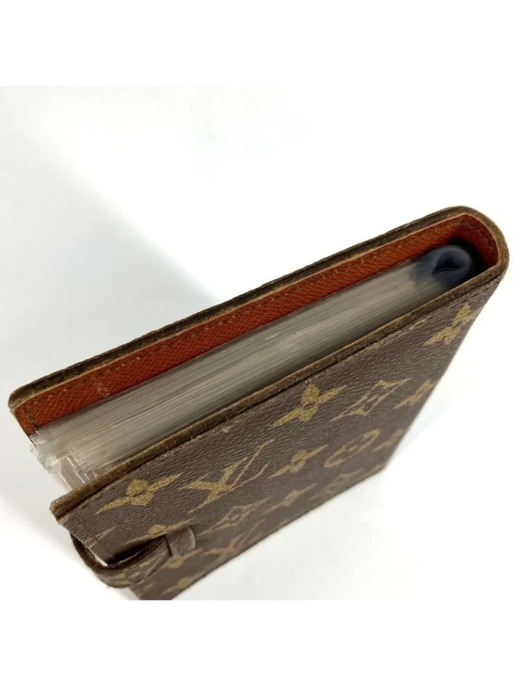 Louis Vuitton Notebook Cover Pochette Photo Case Monogram Canvas Brown